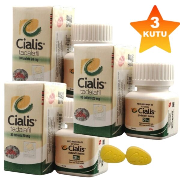 Cialis 20 Mg 30 Tablet 3 Kutu