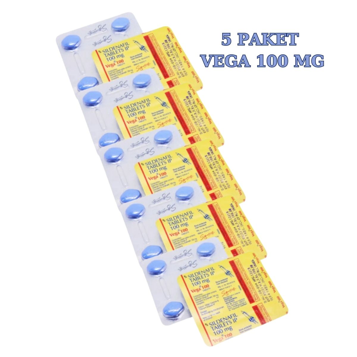 Vega 100 Mg 5 Paket Vega 100 Mg 5 Kutu - Vega 100 Mg 5 Paket