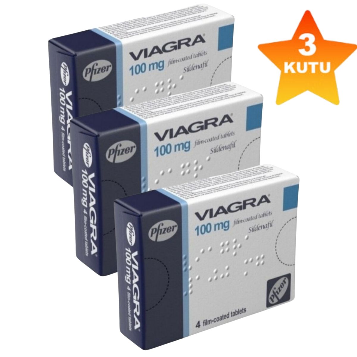 Viagra 100 Mg 4 Tablet 3 Kutu Viagra 4'lü Tablet 3 Kutu - Viagra 100 Mg 4 Tablet 3 Kutu